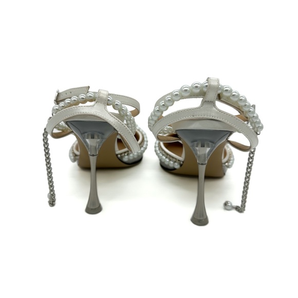MACH & MACH faux pearl-embellished 100mm heel pumps - Picture 5 of 7